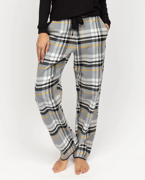 Піжама жіноча жакет з довгим рукавом та штани Cyberjammies Parker 0472/0473 6 (38/XXS) сірий в клітинку т1974-М2890-М3294 фото