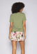 Піжама жіноча футболка і шорти Cyberjammies Natalie 4809-4797 20 (52/3XL) зелений з квітковим принтом т0439 фото 2