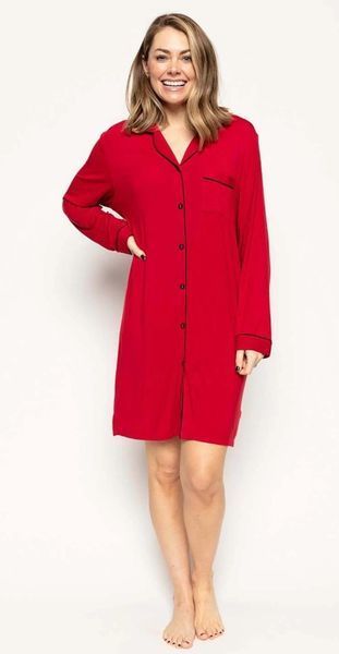Халат жіночий середньої довжини Cyberjammies Windsor 9450 22 (54/4XL) ЧЕРВОНИЙ т0578 фото