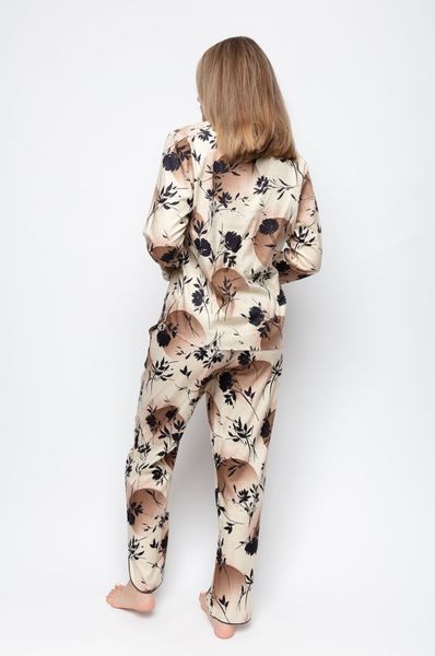 Піжама жіноча жакет з довгим рукавом та штани Cyberjammies Alisha 9548/9549 10 (42/S) бежевий т1970 фото