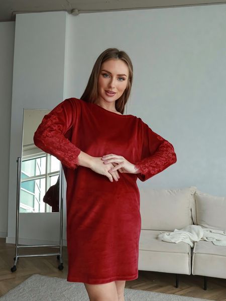 Сукня Komilfo Tokyo 1309/1 52/2XL БОРДО т0630 фото