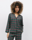 Піжама жіноча жакет з довгим рукавом та штани Cyberjammies Whistler 9840/9841 18 (50/2XL) зелений у клітинку т1981 фото 4