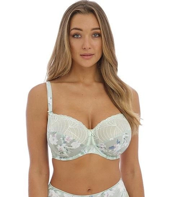 Бюстгалтер балконет Fantasie Adelle 101447 38FF/85H сірий з квітковим принтом т0896-L1539-М1907 фото