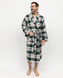 Халат чоловічий Cyberjammies Forrest 3051 M зелений у клітинку т1624-g2068-М2533 фото 1