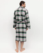 Халат чоловічий Cyberjammies Forrest 3051 M зелений у клітинку т1624-g2068-М2533 фото 2