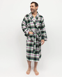 Халат чоловічий Cyberjammies Forrest 3051 M зелений у клітинку