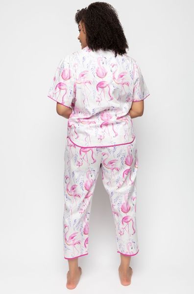 Штани домашні жіночі Cyberjammies Fifi 9629 10 (42/S) білий з принтом фламінго т0765 фото