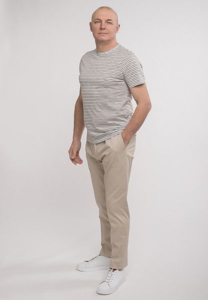 Футболка чоловіча Luca Bertelli 21004Т 2XL зелена смужка а0480-L0782-L1713 фото