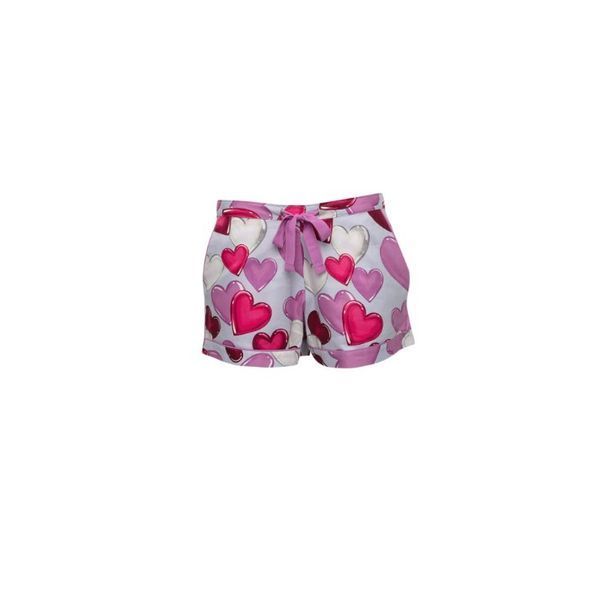Піжама жіноча майка та шорти Cyberjammies Viola 9560/9566 8 (40/XS) сірий з принтом серця т1978 фото